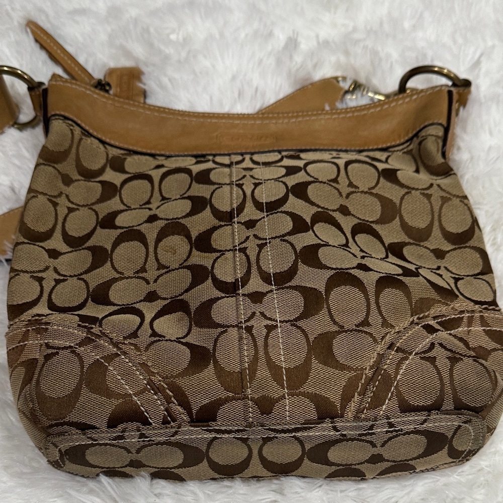 Coach Tan and Brown Crossbody Bag - Picture 8 of 13